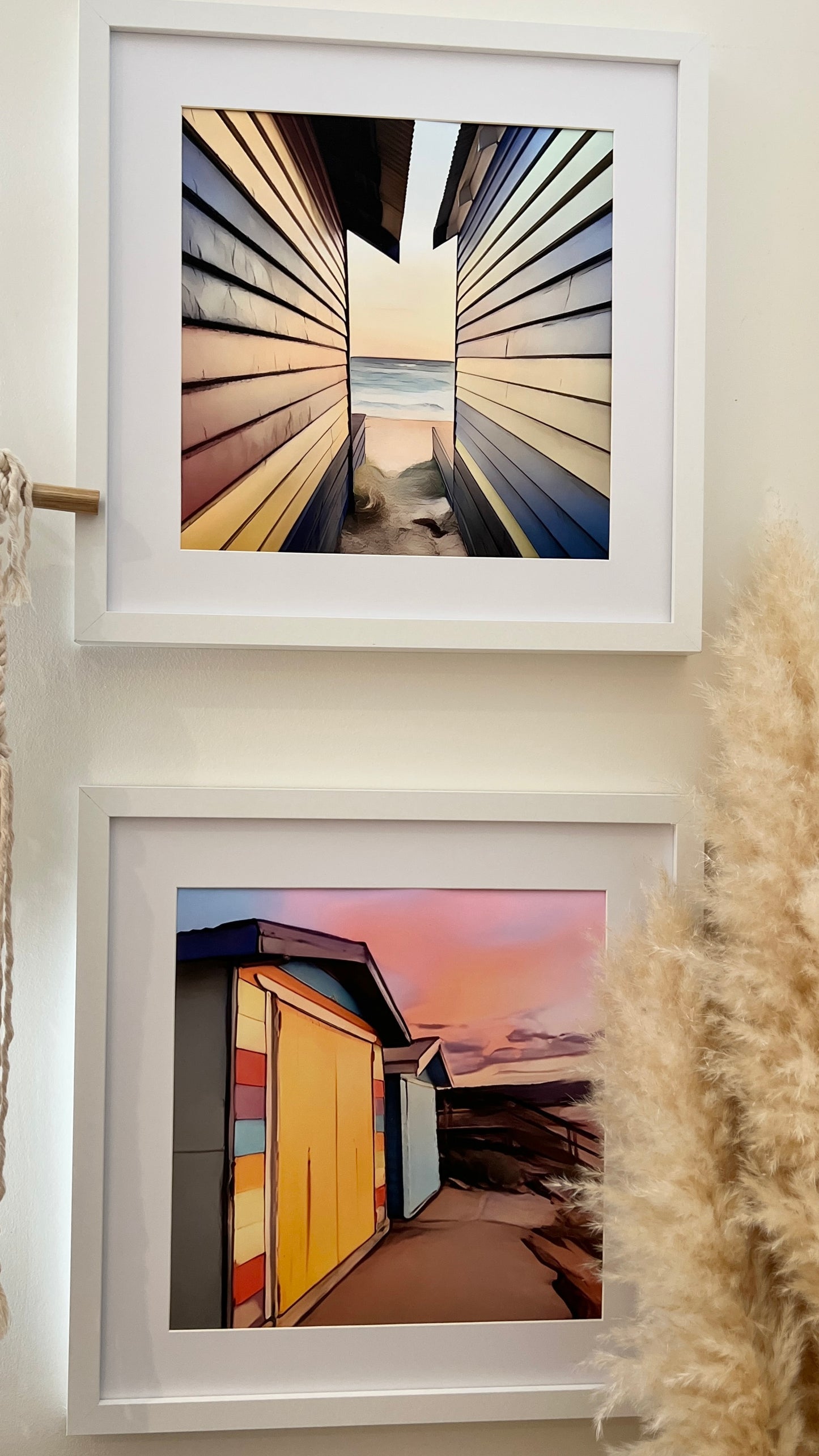 Pastel Safety Beach skies - Print