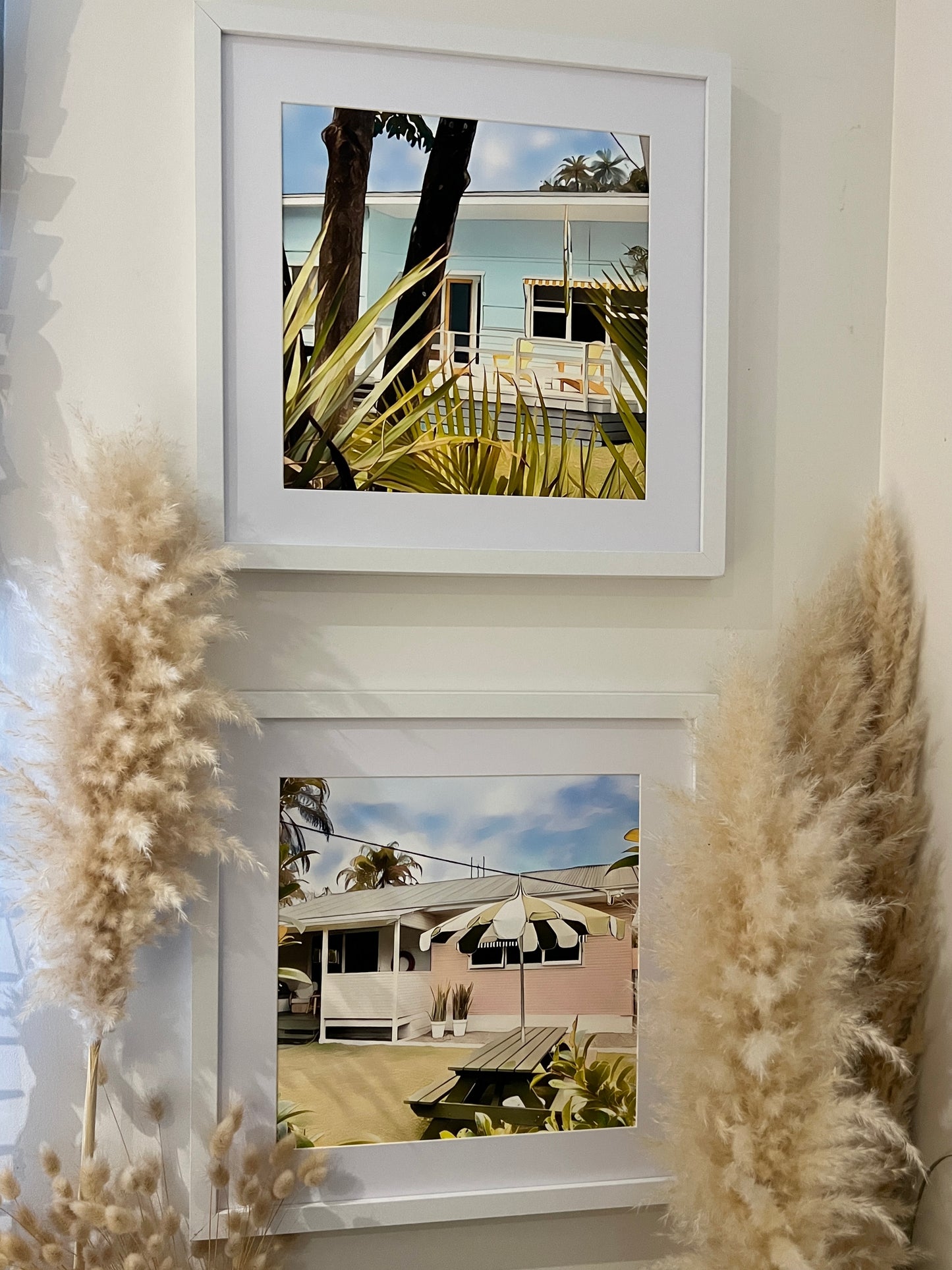 Pastel pink shack - Print