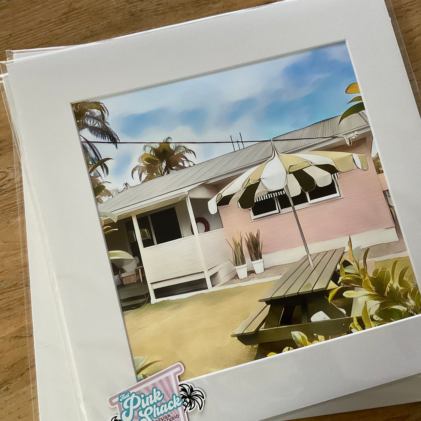 Pastel pink shack - Print