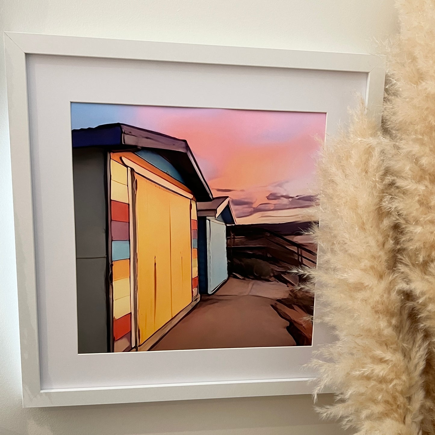 Pastel Safety Beach skies - Print
