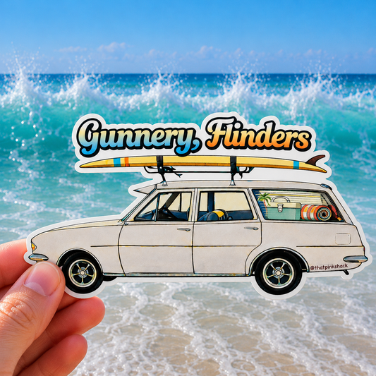 Gunnery, Flinders, Surf Wagon - Sticker