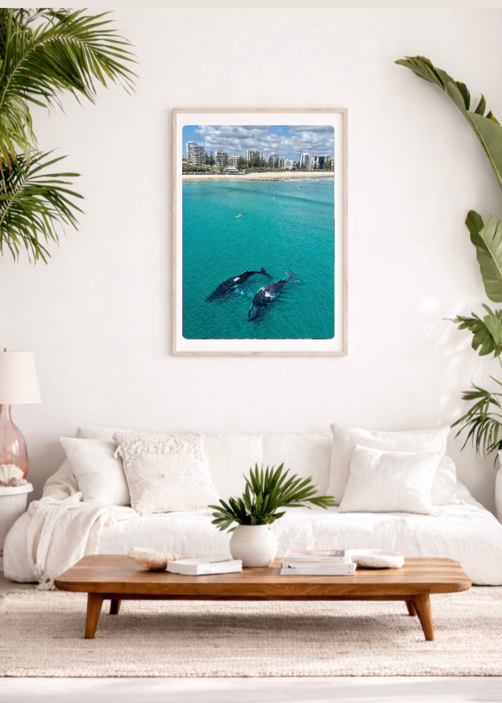 Whales at Rainbow Bay- Print