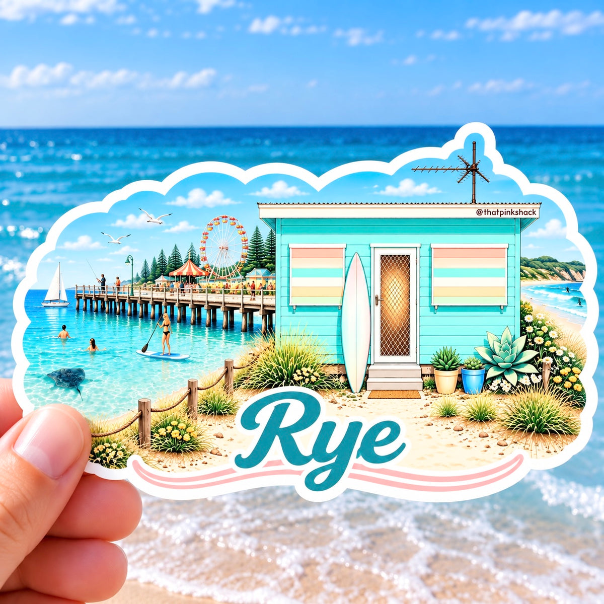Rye - Beach Shack - Sticker