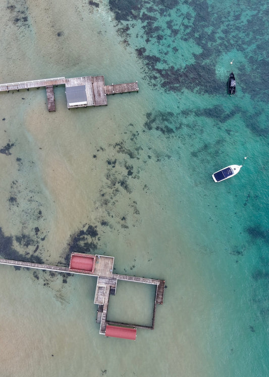 Private Jetties, Sorrento - Print