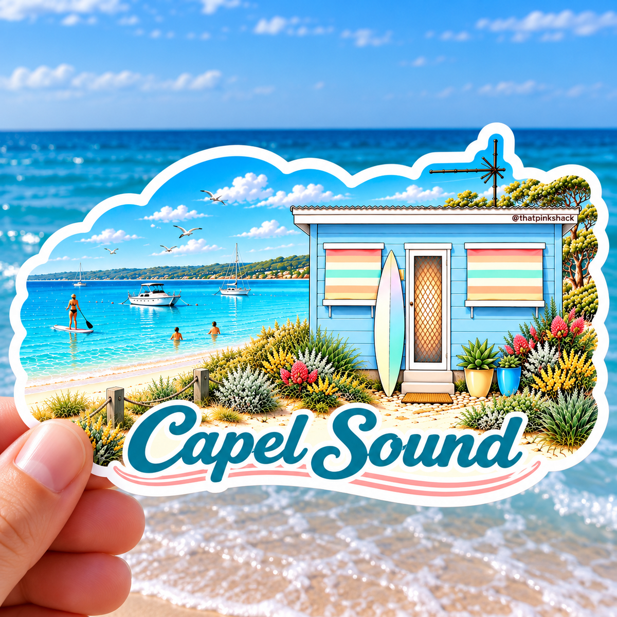 Capel Sound  - Beach Shack - Sticker