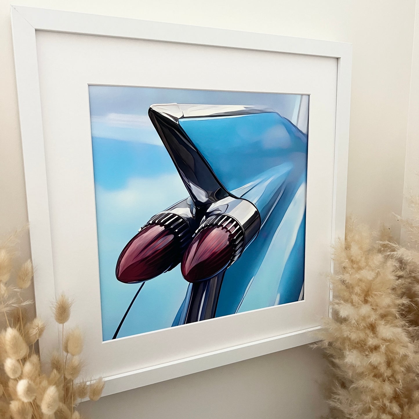 Them blue Cadillac Curves- Print