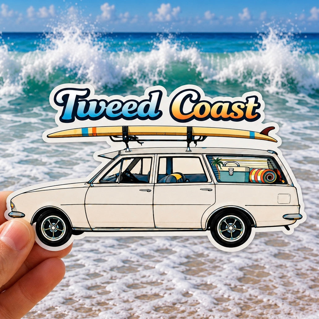 Tweed Coast, surf wagon - Sticker