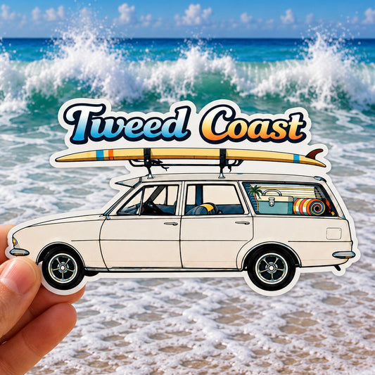 Tweed Coast, surf wagon - Sticker