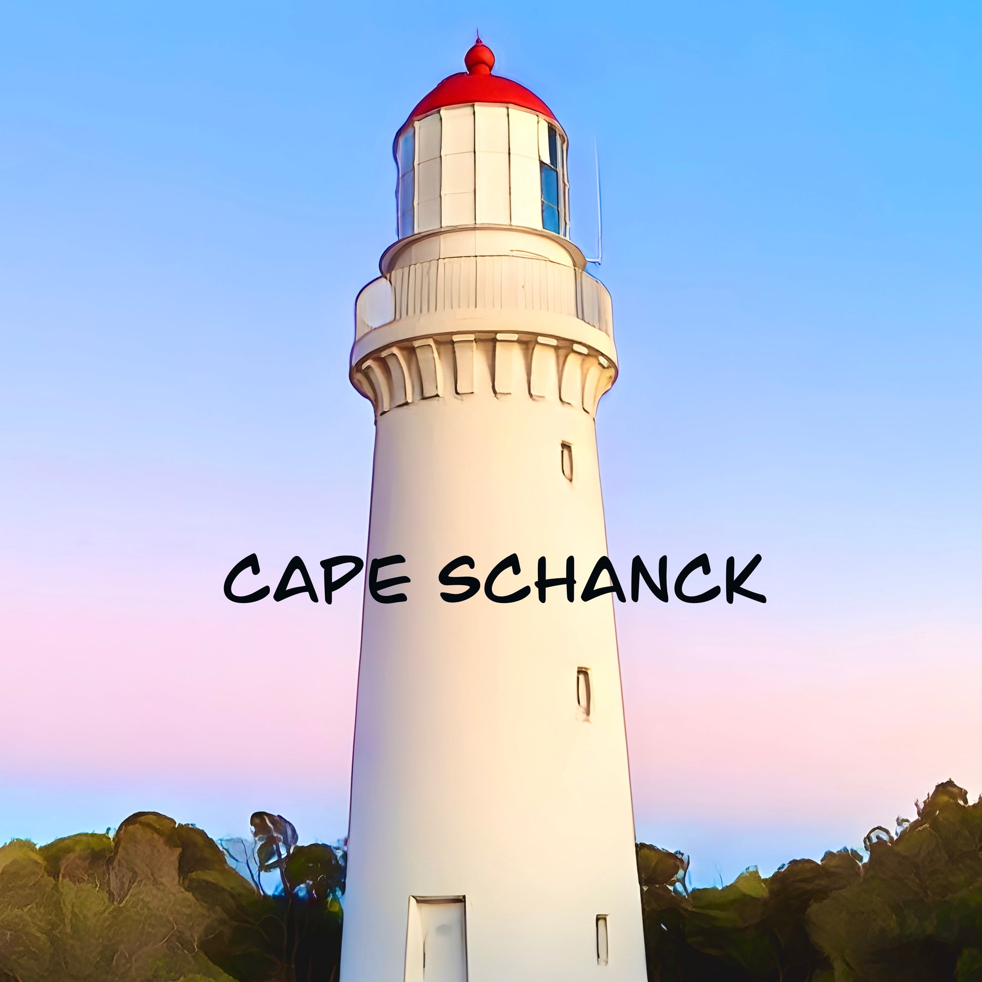 A fridge magnet featuring Cape schanck lighthouse on the Mornington peninsula