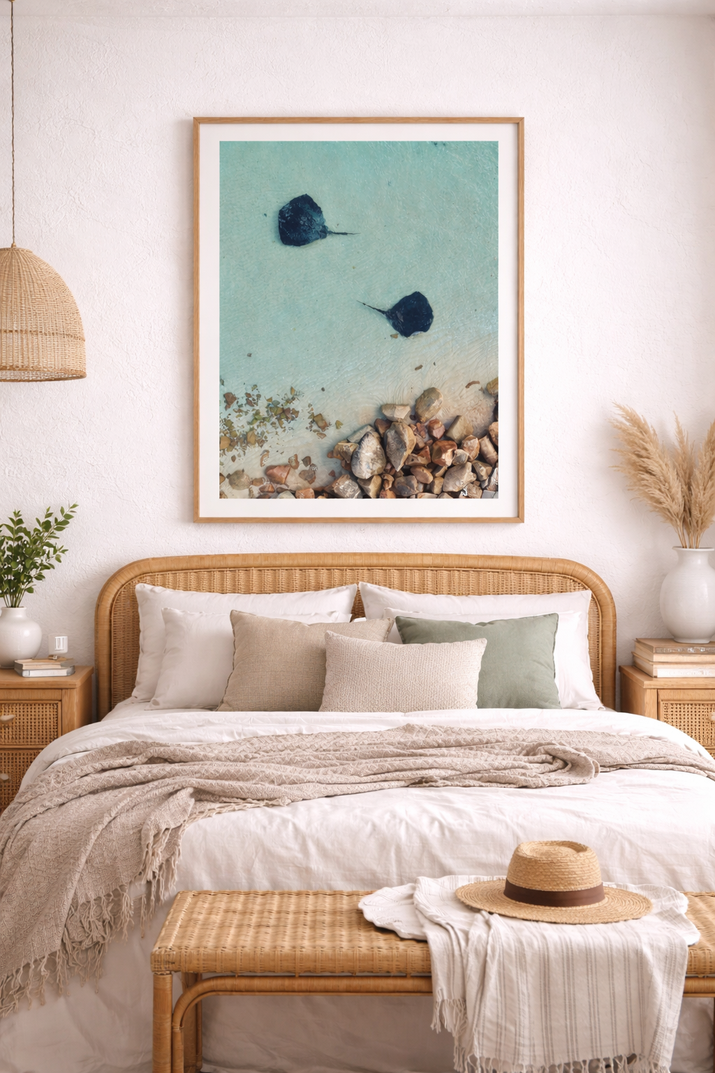 Stingrays in the shallows - Print