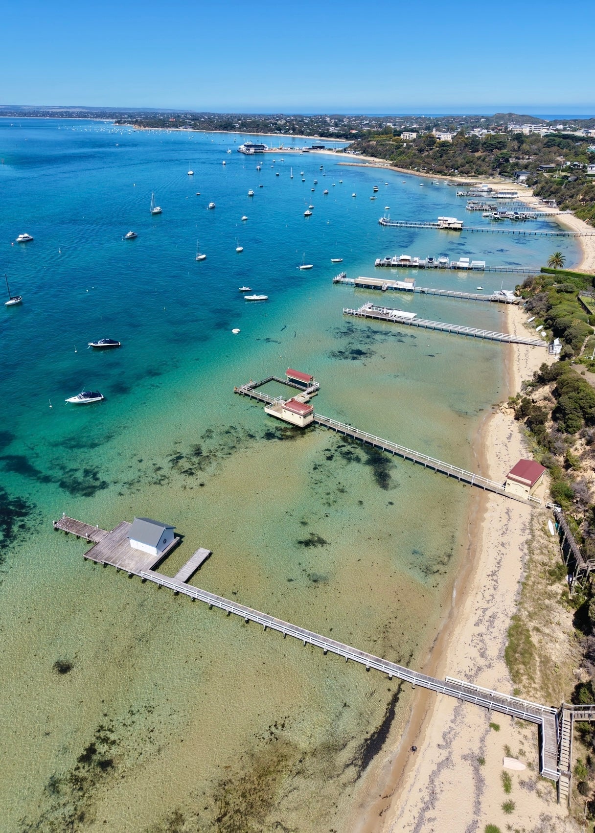 Boats & Jetties, Sorrento - Print