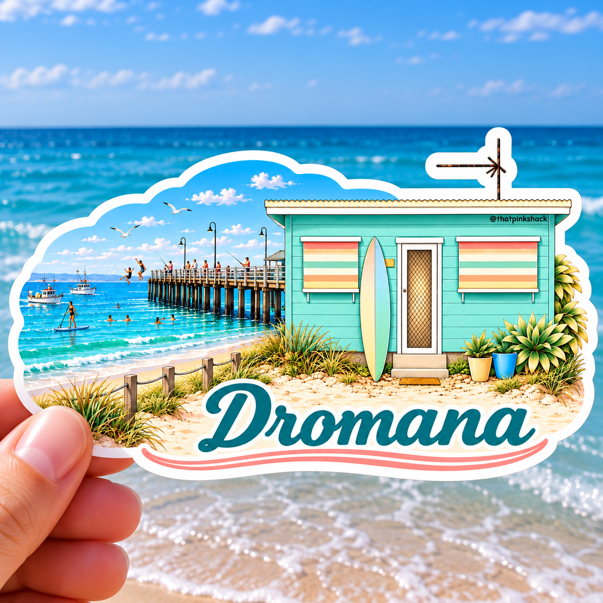 Dromana- Beach Shack - Sticker