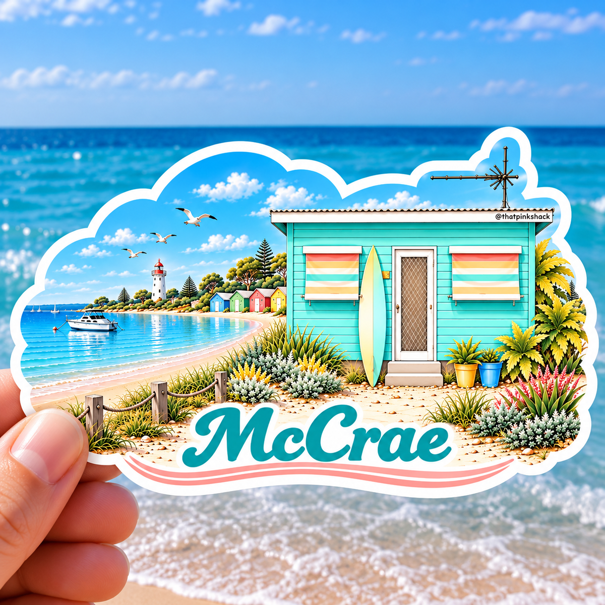 McCrae- Beach Shack - Sticker
