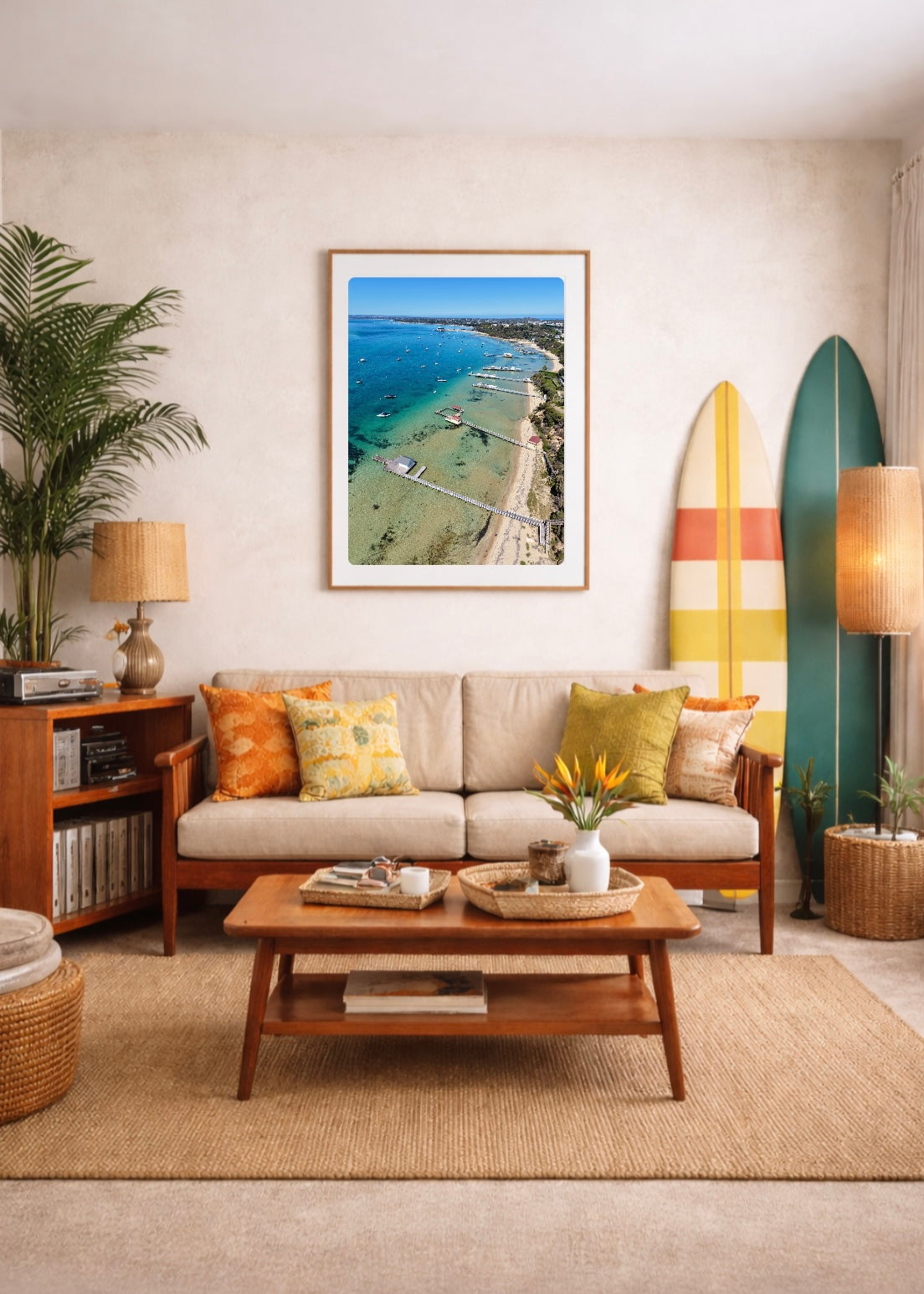 Boats & Jetties, Sorrento - Print