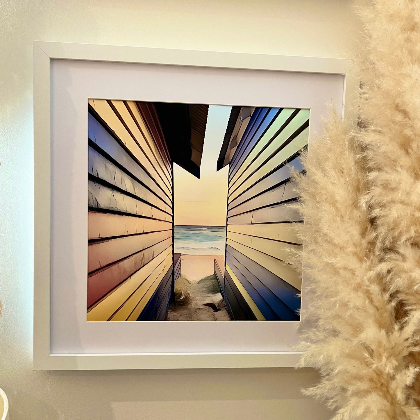 Pastel Boatsheds - Print