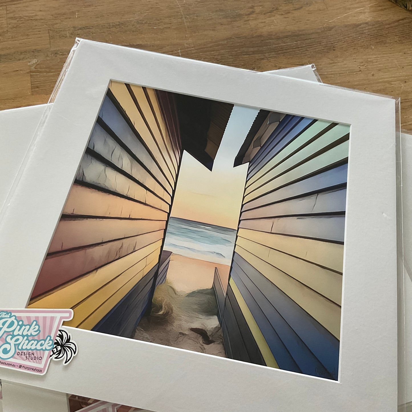 Pastel Boatsheds - Print