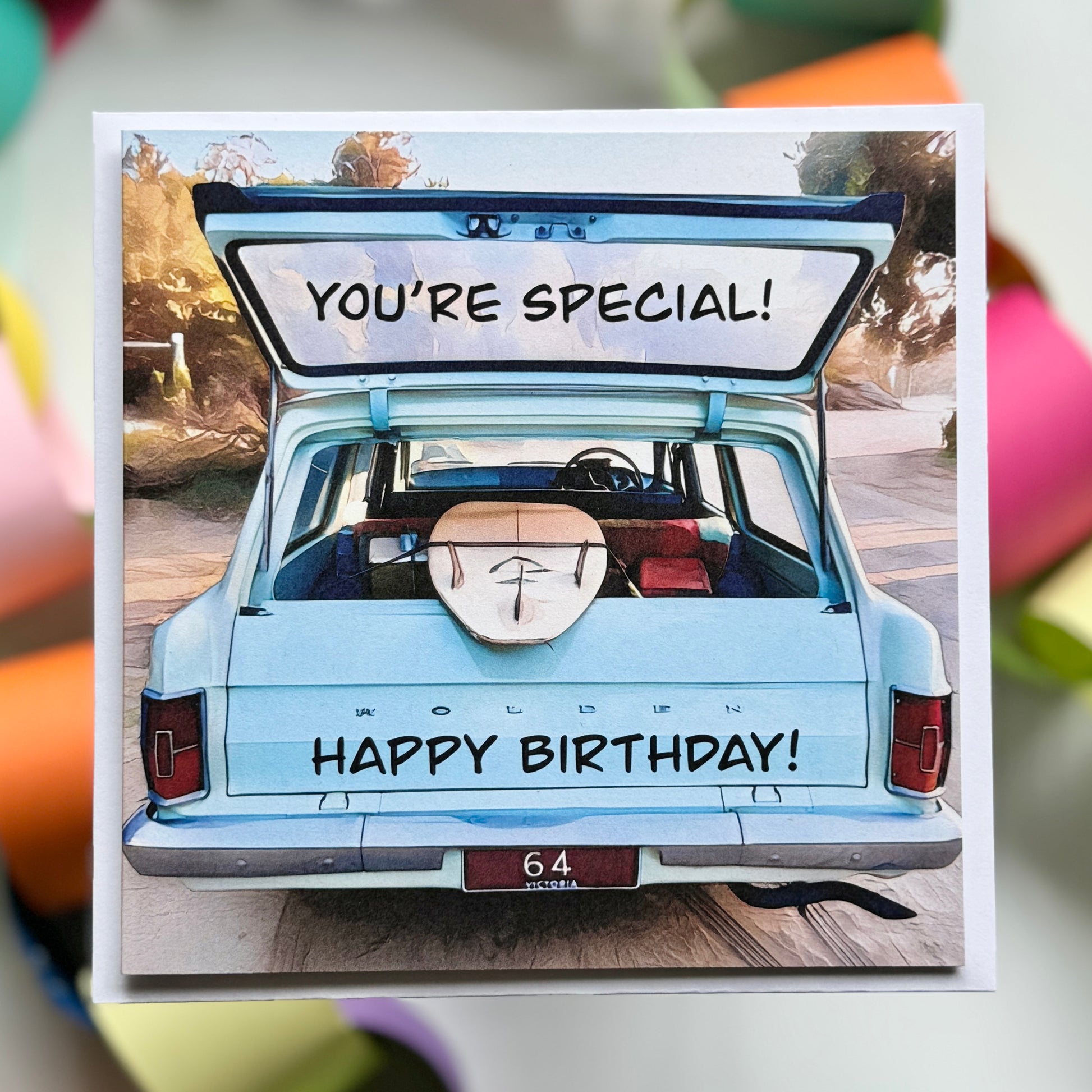 Classic wagon You’re Special  Happy Birthday  EH Holden Greeting Card with envelope